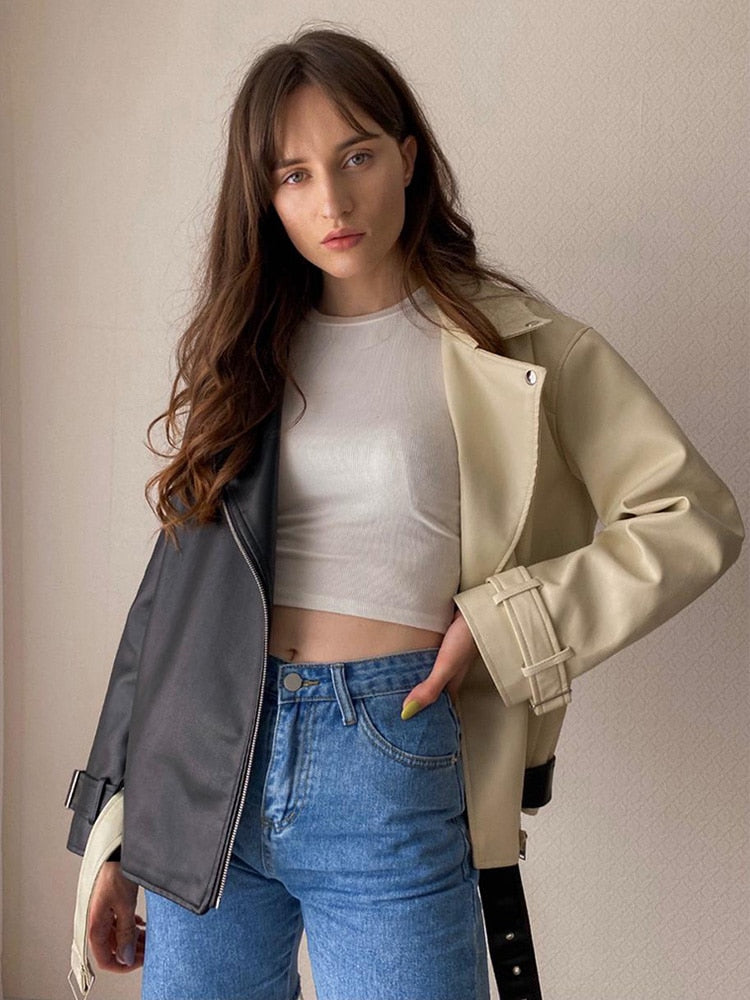 Drune | Zeitlose Lederjacke Mit Glattem Finish