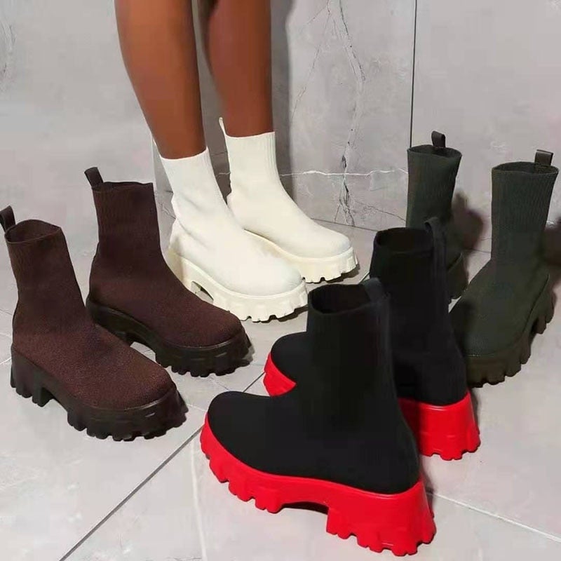 Drune | Modische Plateaustiefel
