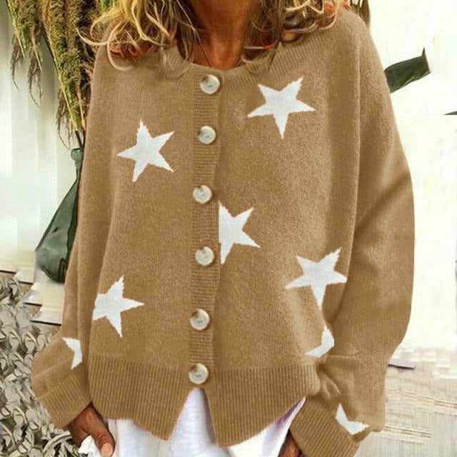 Drune | Strickjacke Mit Sternenprint