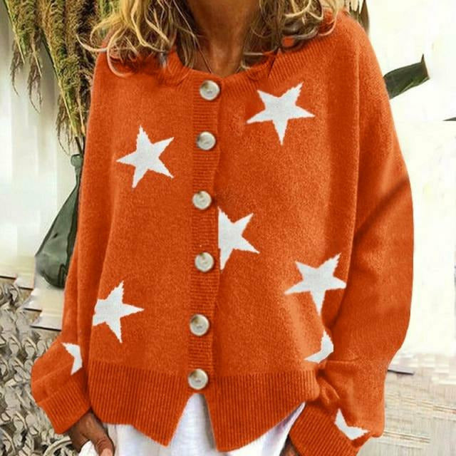 Drune | Strickjacke Mit Sternenprint