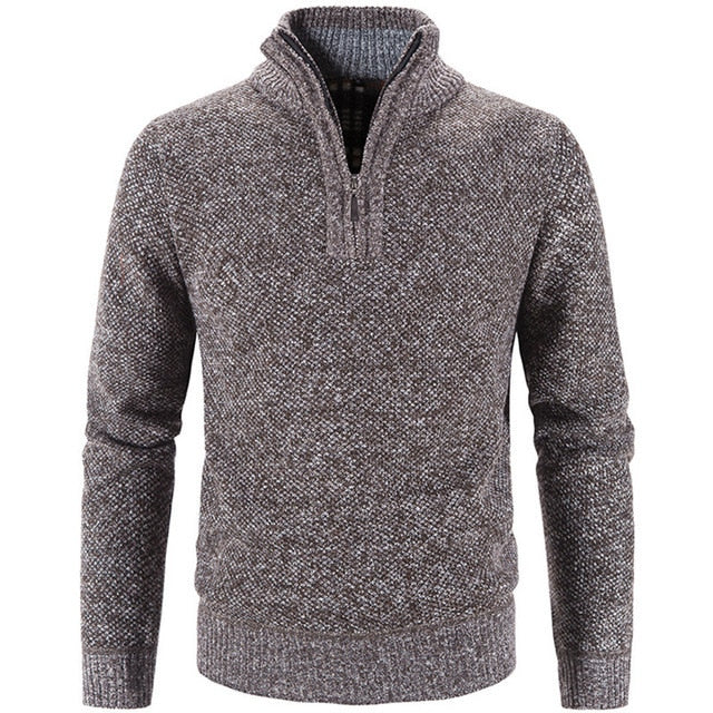 Drune | Stilvoller, Lässiger Pullover Mit Halbem Reißverschluss