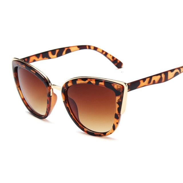 Drune | Cat Eye Retro Fahrender Runde Metallrahmen Sonnenbrille