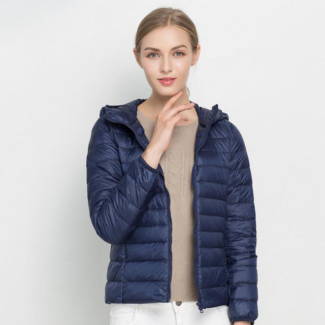 Drune | Daunenjacke mit Kapuze Damen