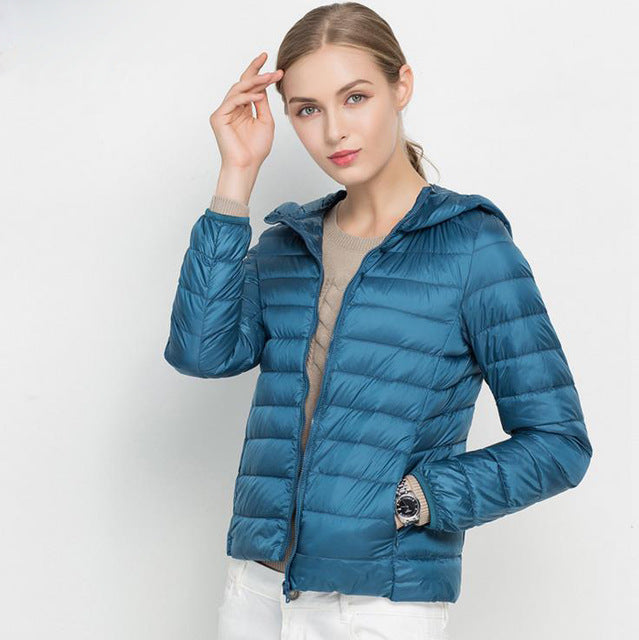 Drune | Daunenjacke mit Kapuze Damen