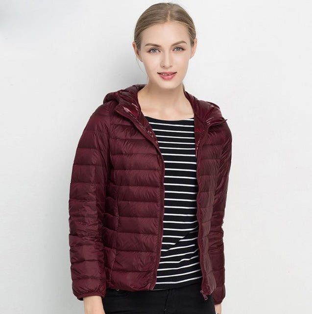 Drune | Daunenjacke mit Kapuze Damen