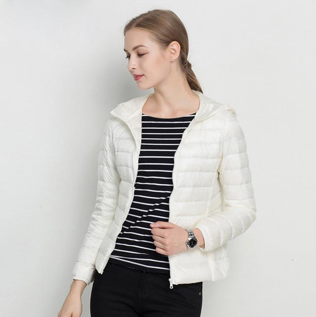 Drune | Daunenjacke mit Kapuze Damen