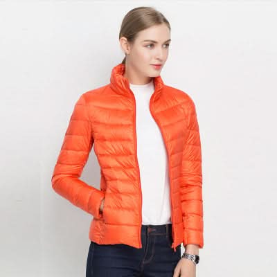 Drune | lebendige grüne Pufferjacke für Herbst und Winter für Damen