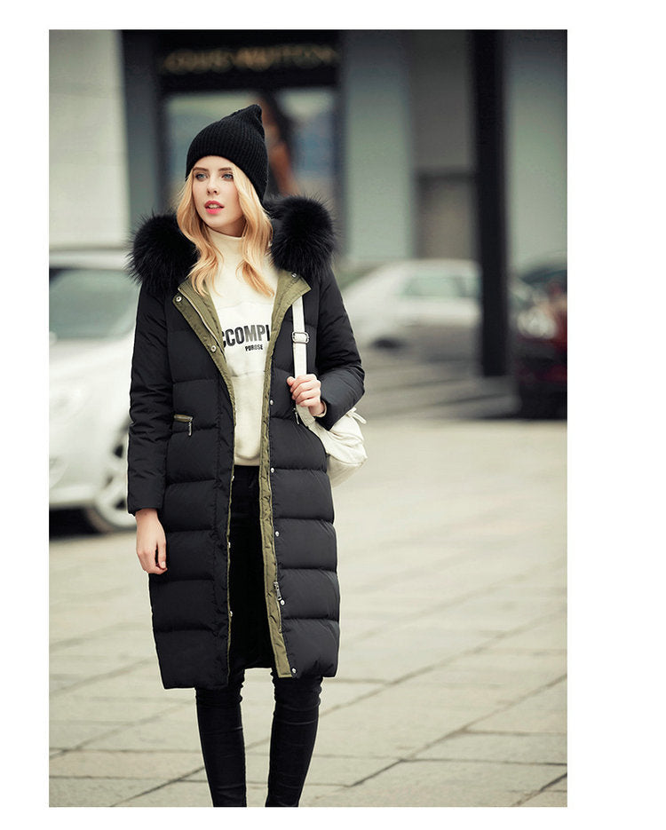 Drune | Schicke lange Wärmejacke mit Kapuze