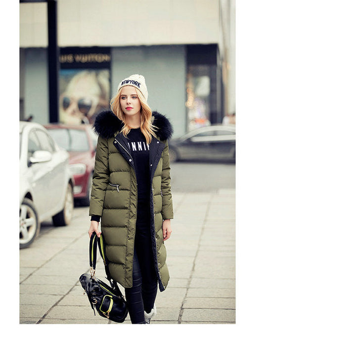 Drune | Schicke lange Wärmejacke mit Kapuze