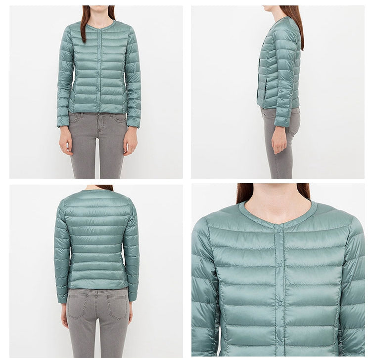 Drune | Daunenjacke ohne Kragen "Elegance Essential"