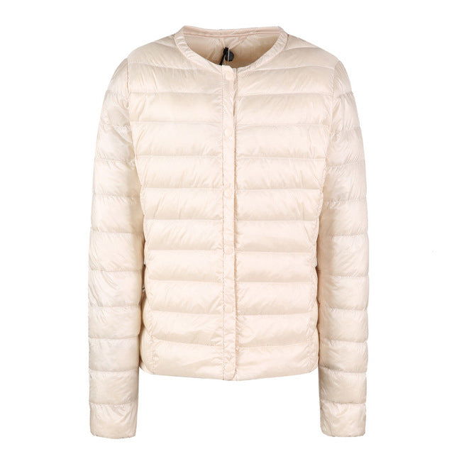 Drune | Daunenjacke ohne Kragen "Elegance Essential"