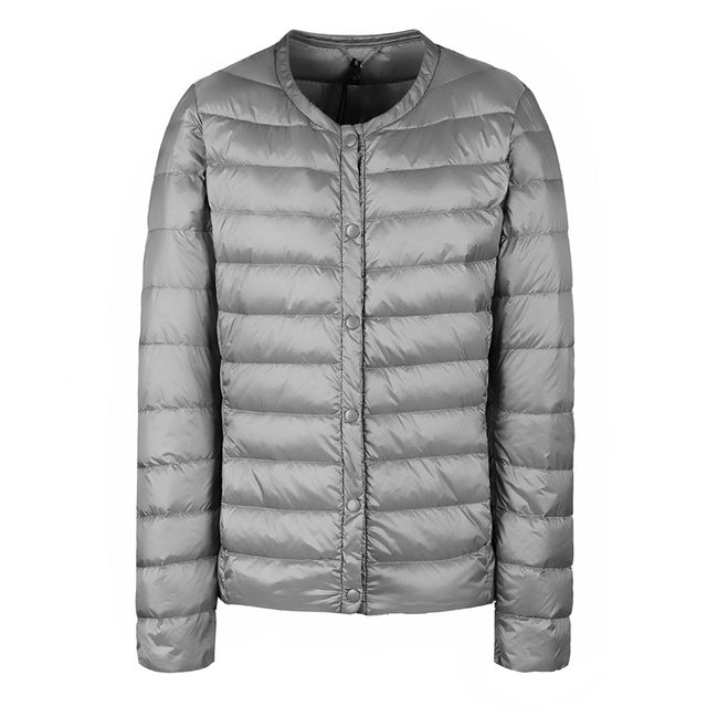 Drune | Daunenjacke ohne Kragen "Elegance Essential"