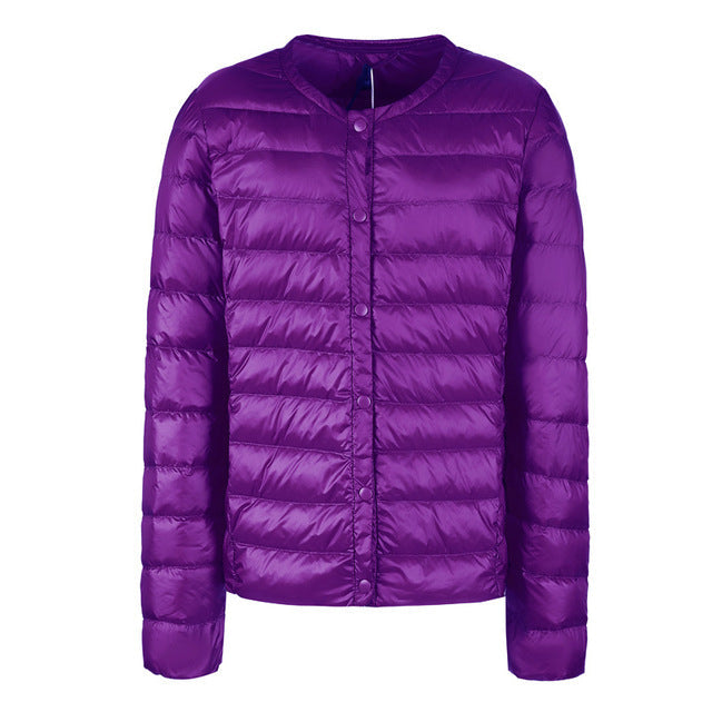Drune | Daunenjacke ohne Kragen "Elegance Essential"