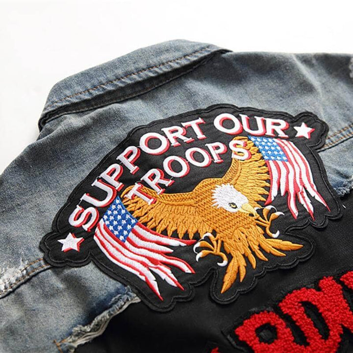 Drune | Trooper Patched Denimjacke