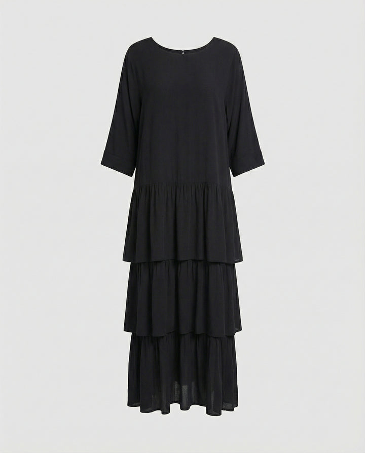 Drune | Luxuriös Elegantes Chiffonkleid