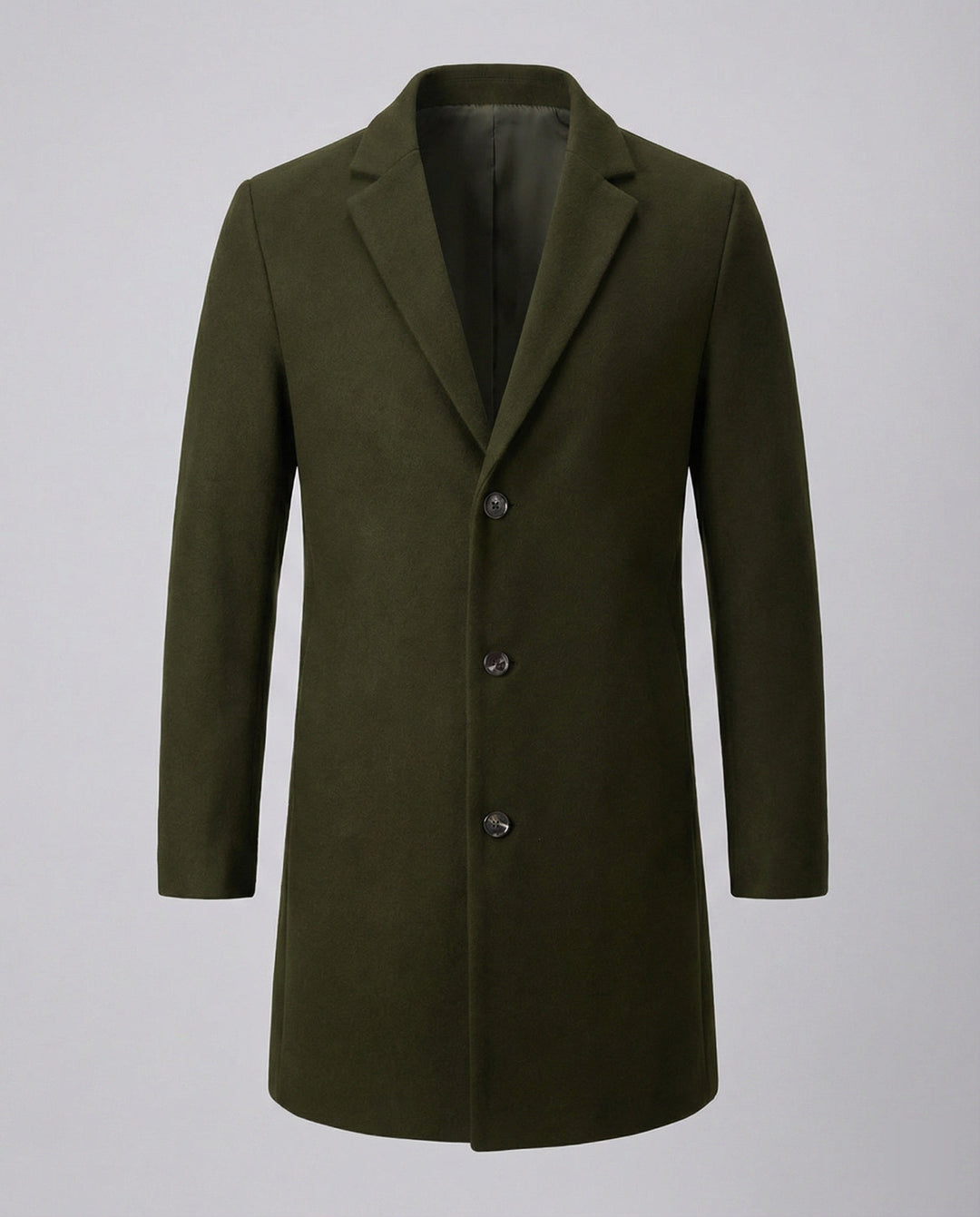 Herren eleganter Longblazer mit modernem Schnitt und doppelter Knopfreihe Drune