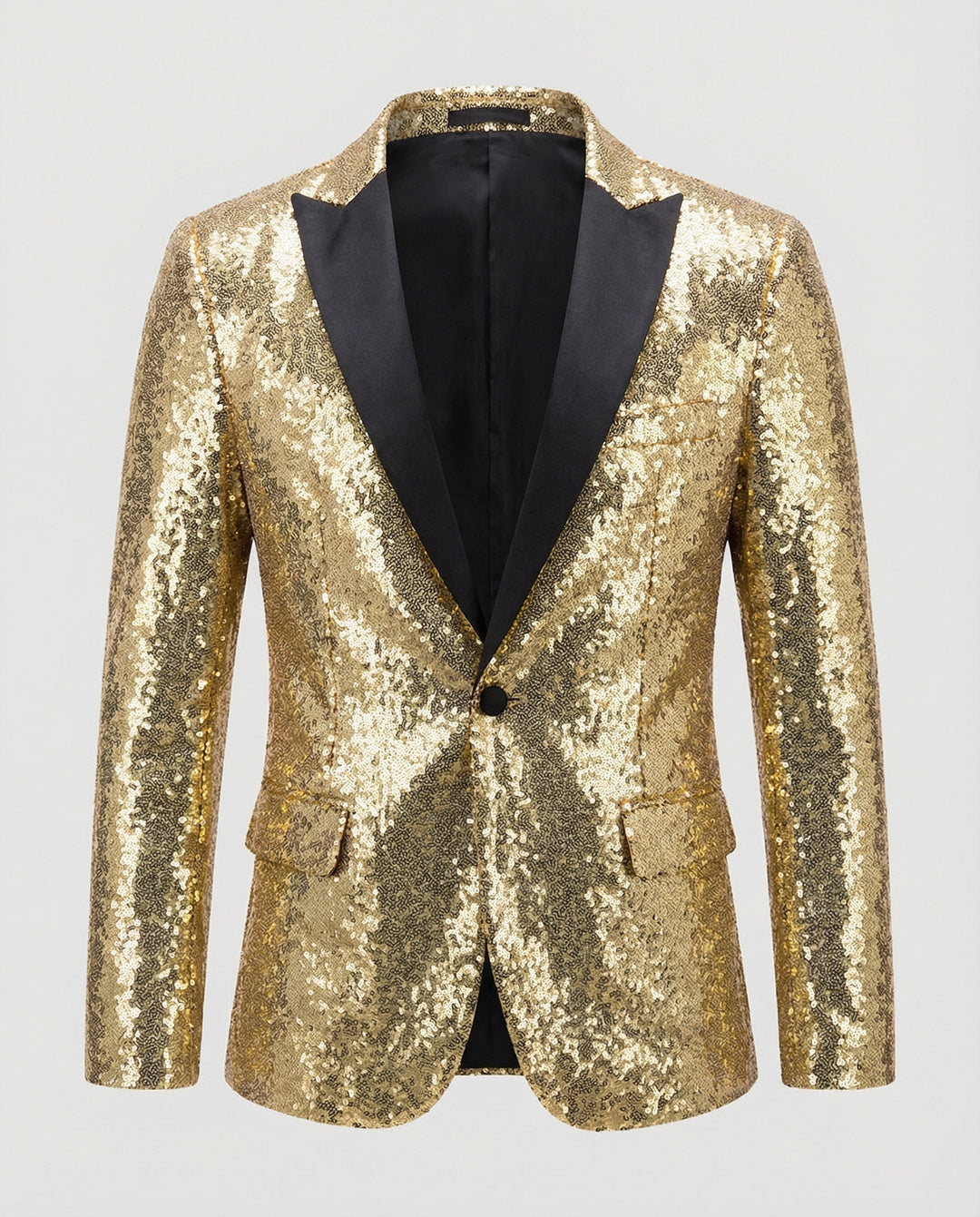 Drune | Glänzender Herren Pailletten Blazer