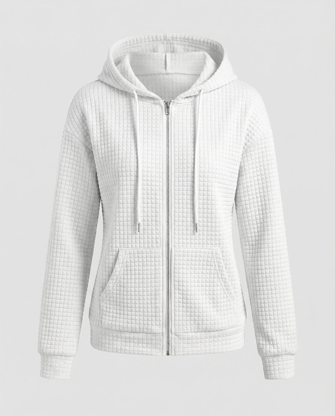 Damen Fleecejacke mit strukturiertem Waffelmuster Drune