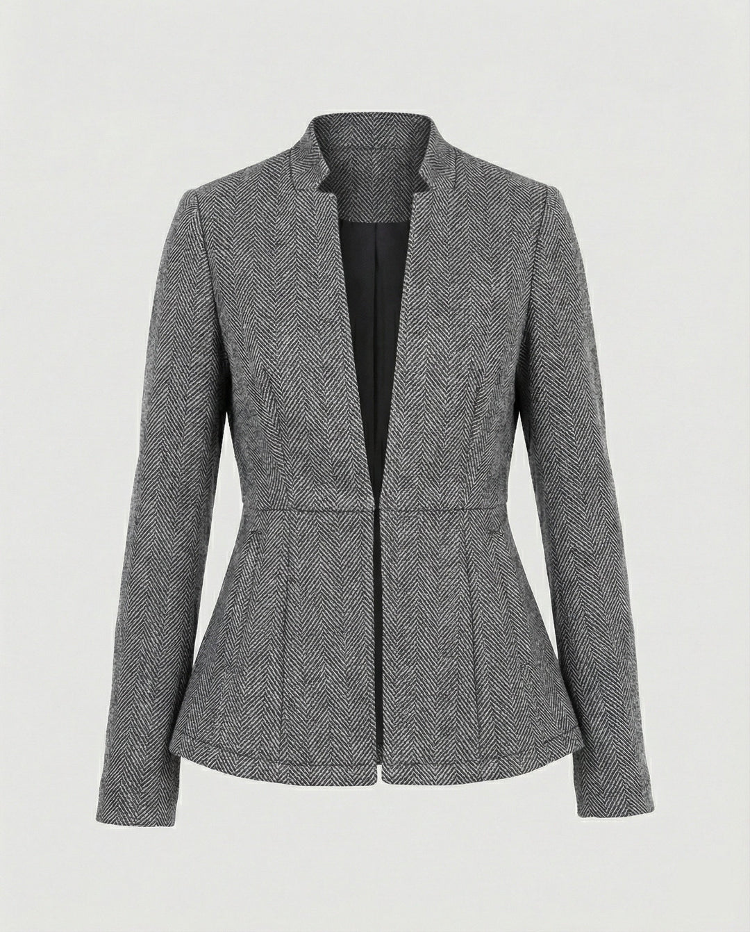 Damen Blazer ärmellos Hahnentritt