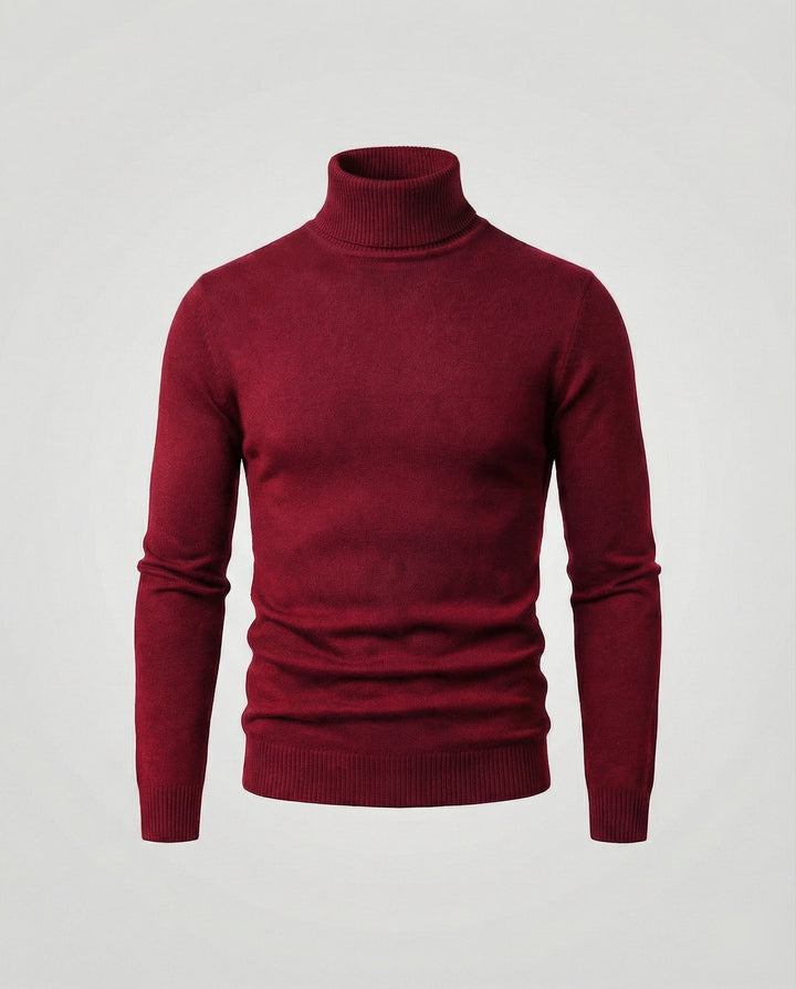 Herren Rollkragenpullover aus weichem Merinowolle Drune