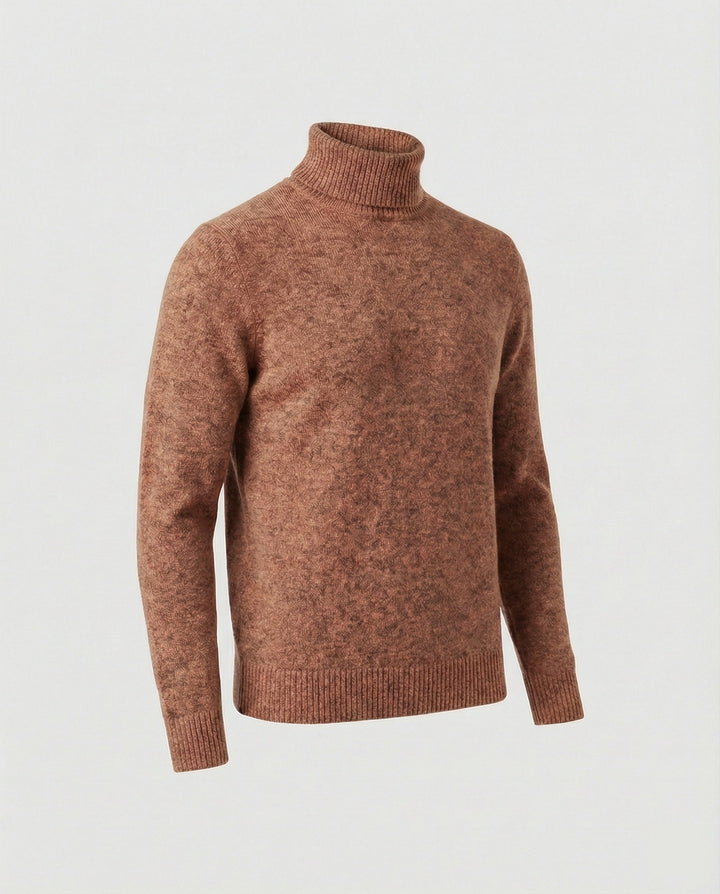Herren Rollkragenpullover aus weichem Merinowolle Drune