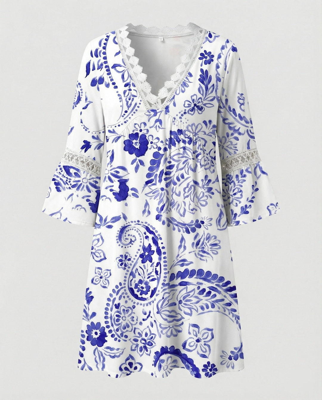 Damen Minikleid A-Linie floral