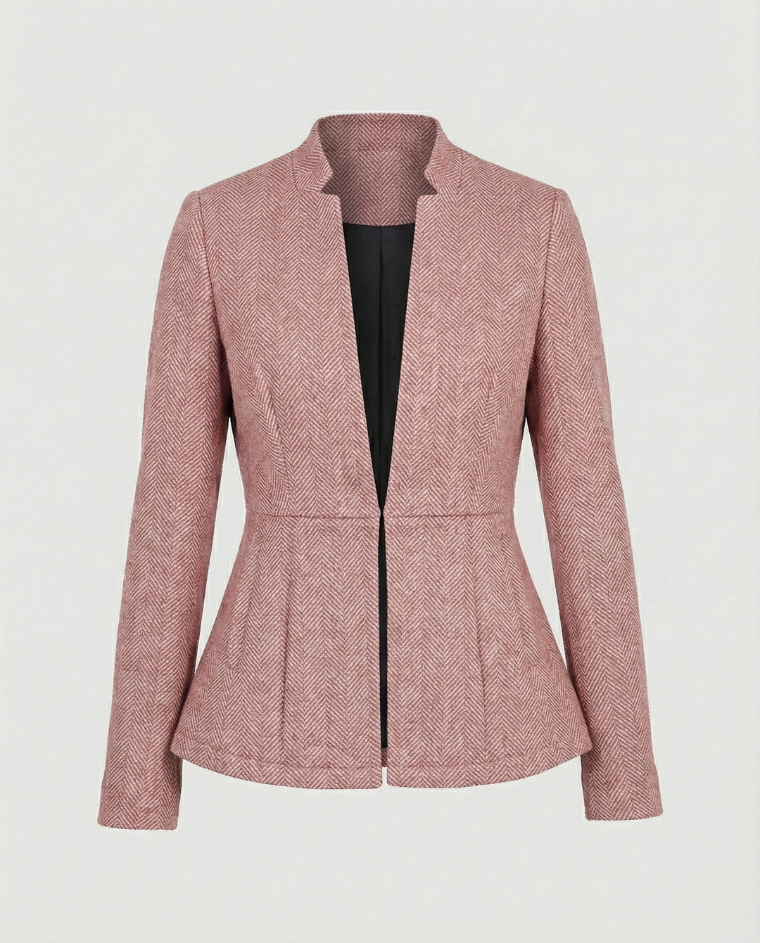 Damen Blazer ärmellos Hahnentritt