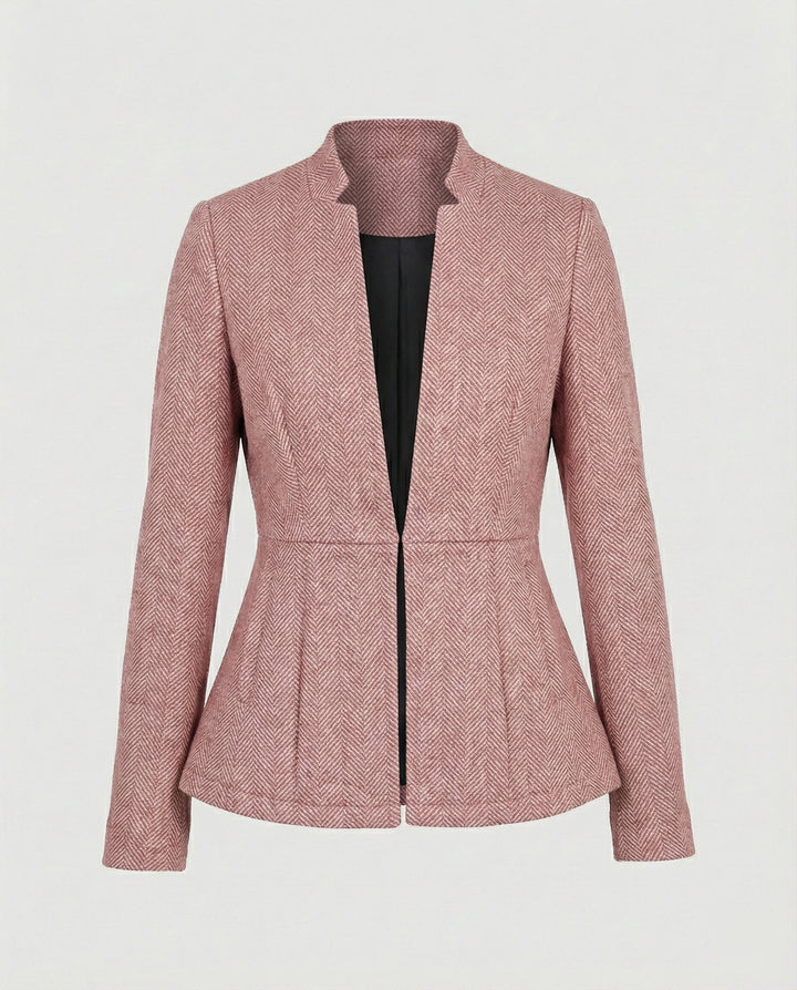 Damen Blazer ärmellos Hahnentritt