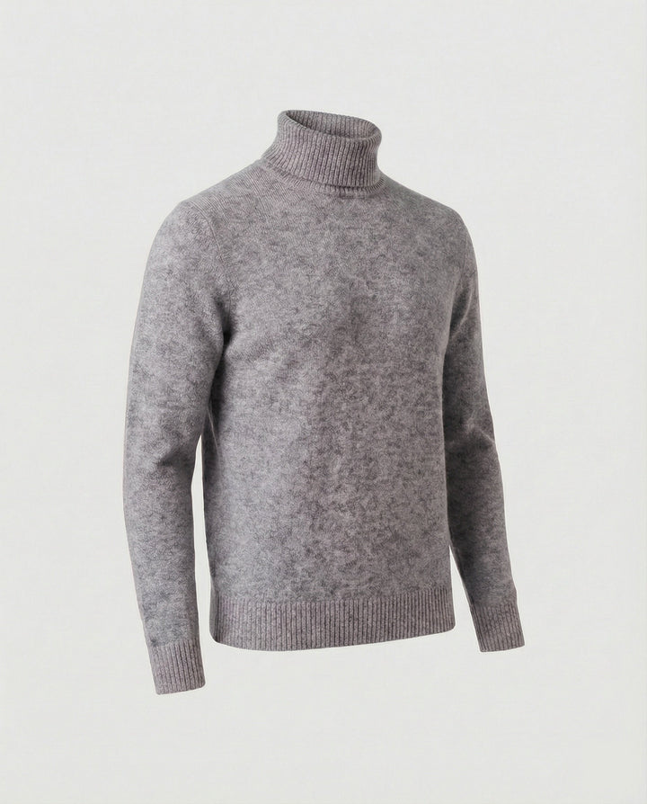 Herren Rollkragenpullover aus weichem Merinowolle Drune