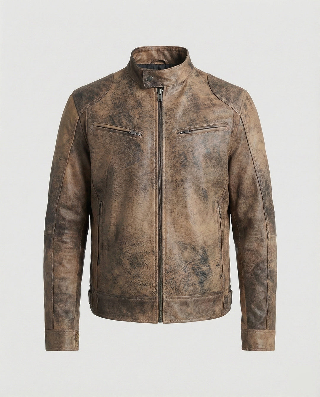 Herren Hochwertige Echtlederjacke