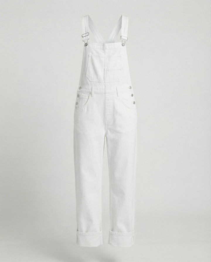 Damen Latzhose Jeans gerade
