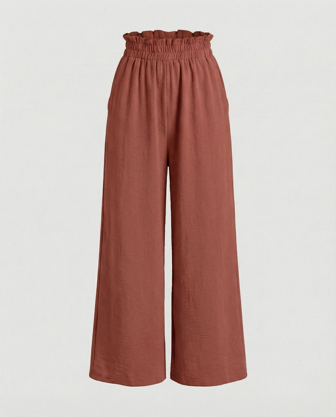 Damen Culotte-Hosen mit weitem Bein und elastischem Bund Drune