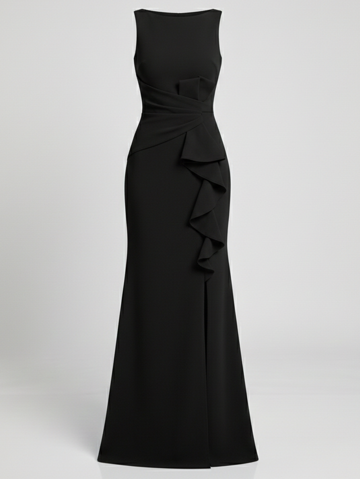 Damen Abendkleid lang mit Schlitz