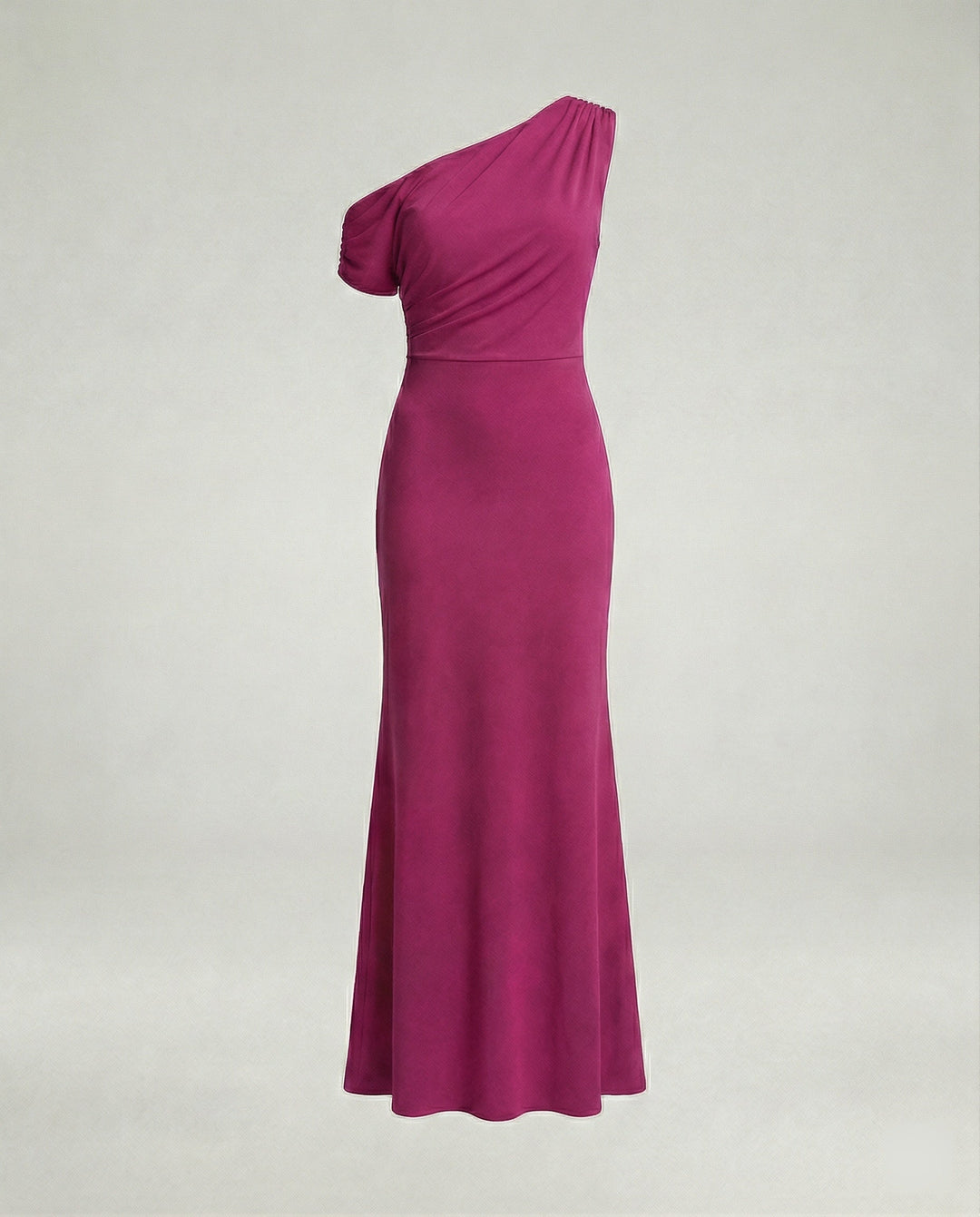 Figurbetontes elegantes Abendkleid asymmetrisch