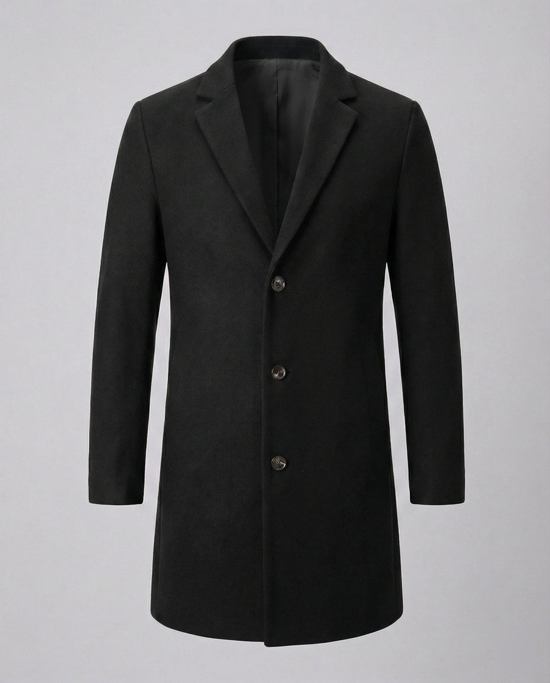 Herren eleganter Longblazer mit modernem Schnitt und doppelter Knopfreihe Drune