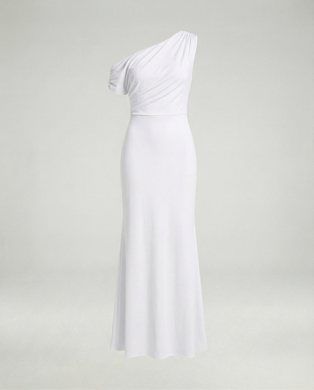Figurbetontes elegantes Abendkleid asymmetrisch