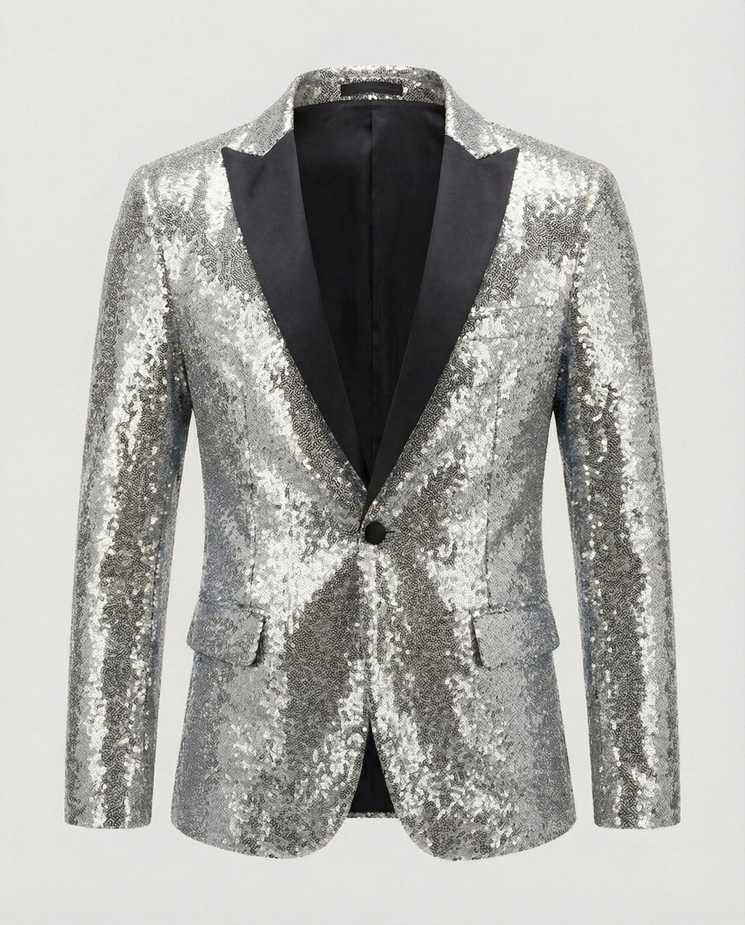 Drune | Glänzender Herren Pailletten Blazer