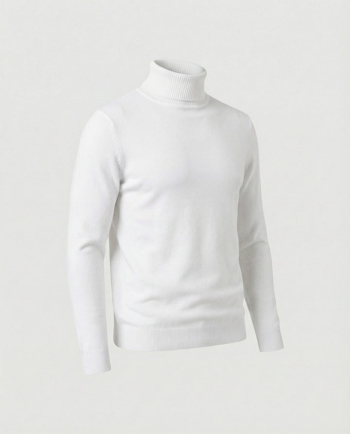 Herren Rollkragenpullover aus weichem Merinowolle Drune