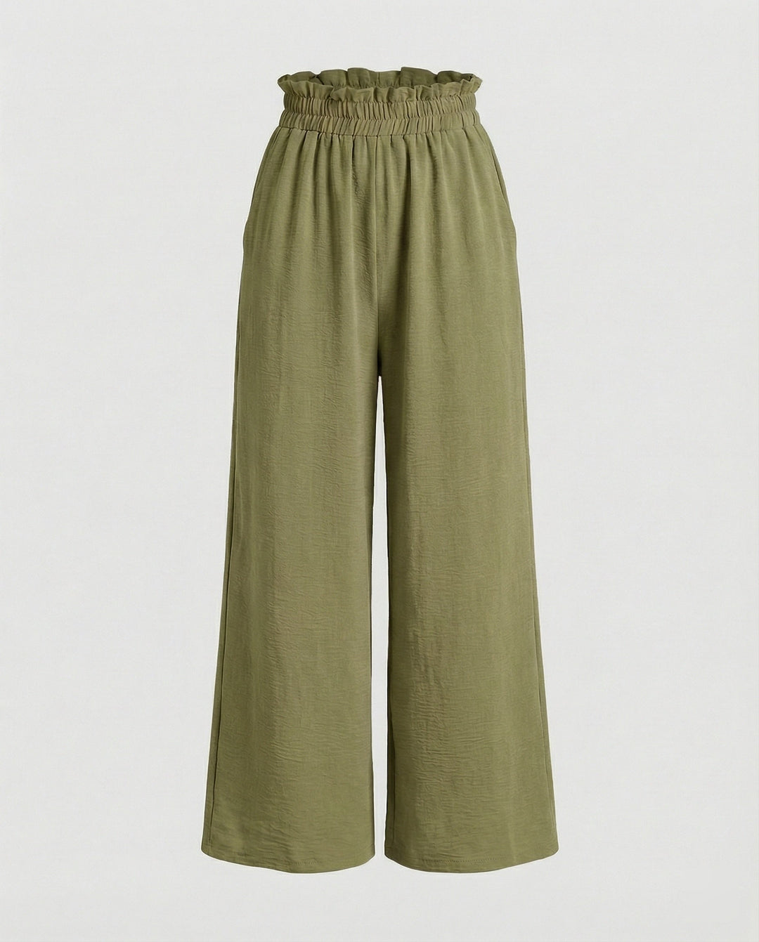 Damen Culotte-Hosen mit weitem Bein und elastischem Bund Drune