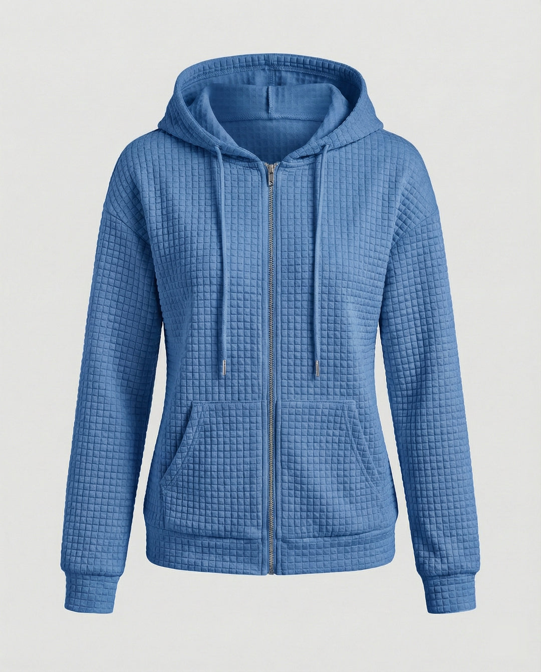 Damen Fleecejacke mit strukturiertem Waffelmuster Drune
