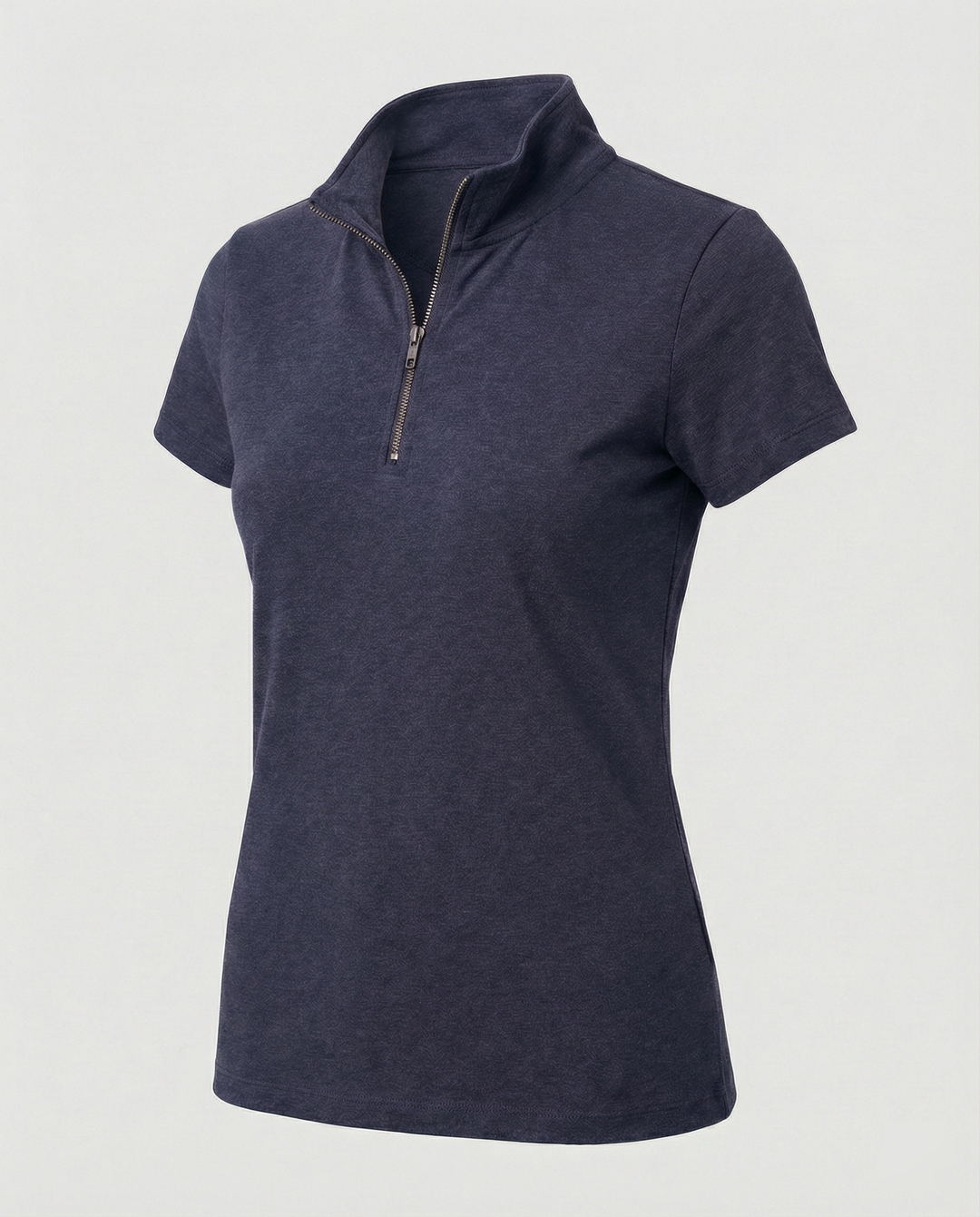 Damen Poloshirt mit kurzem Reißverschluss und figurbetontem Schnitt Drune