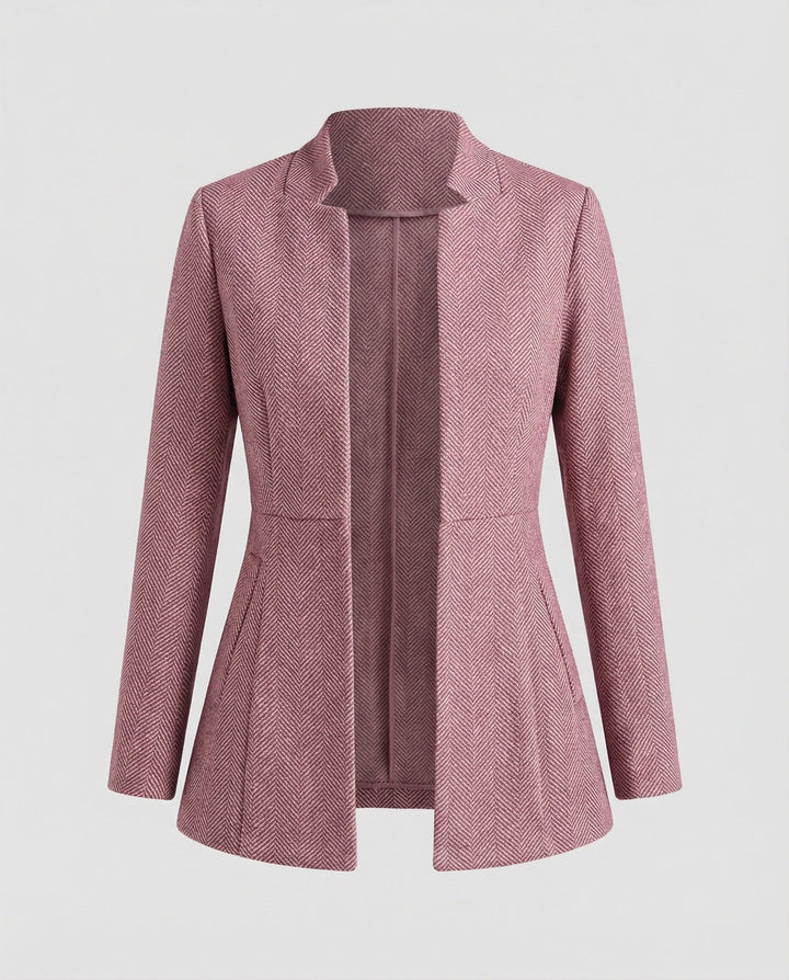 Damen Blazer ärmellos Hahnentritt