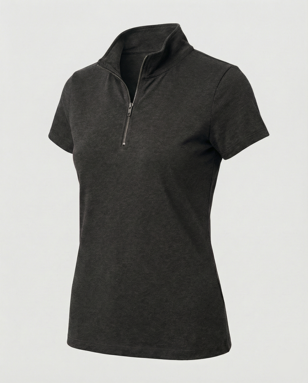 Damen Poloshirt mit kurzem Reißverschluss und figurbetontem Schnitt Drune