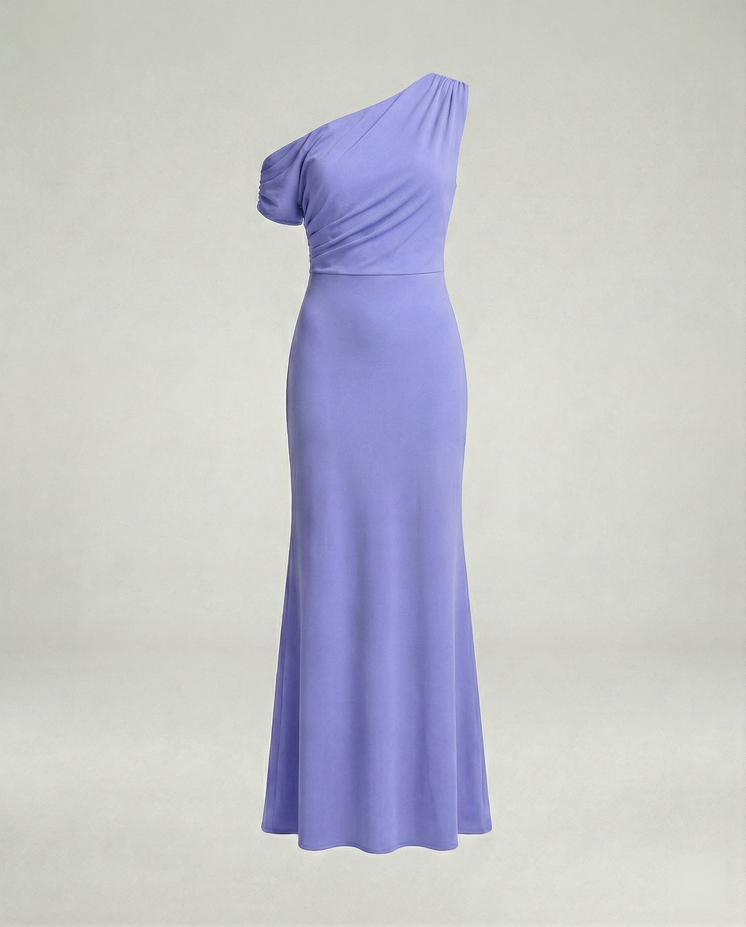 Figurbetontes elegantes Abendkleid asymmetrisch
