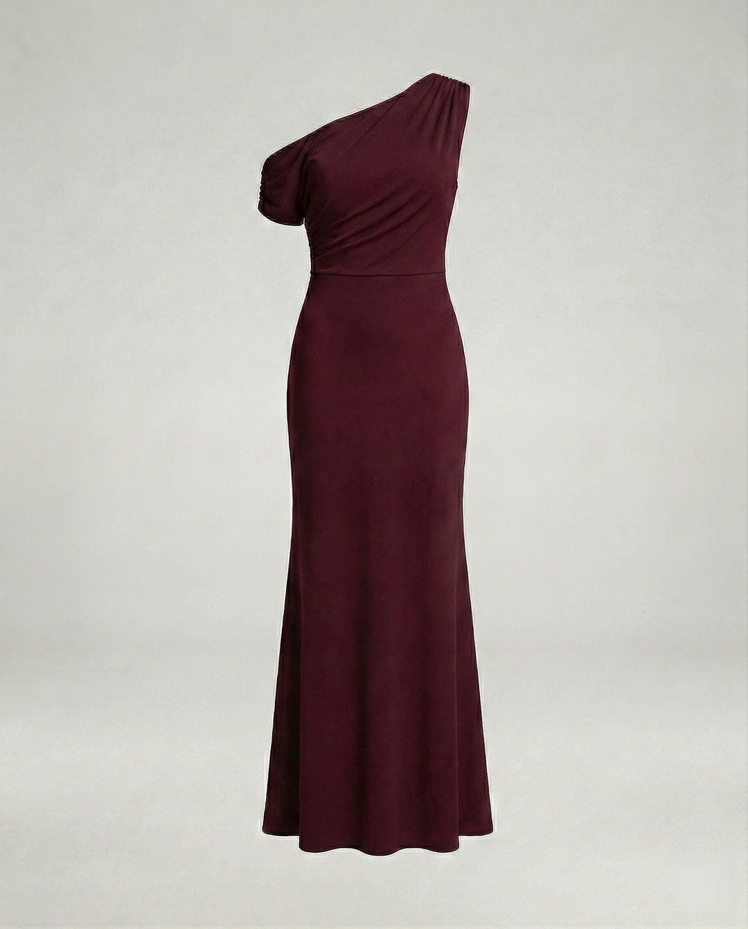 Figurbetontes elegantes Abendkleid asymmetrisch