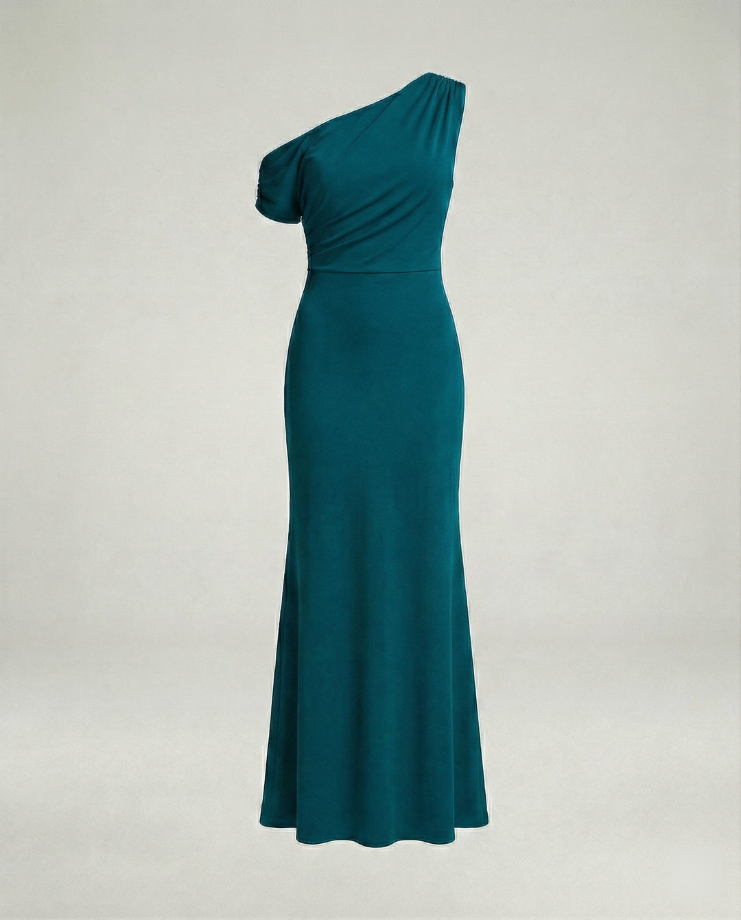 Figurbetontes elegantes Abendkleid asymmetrisch
