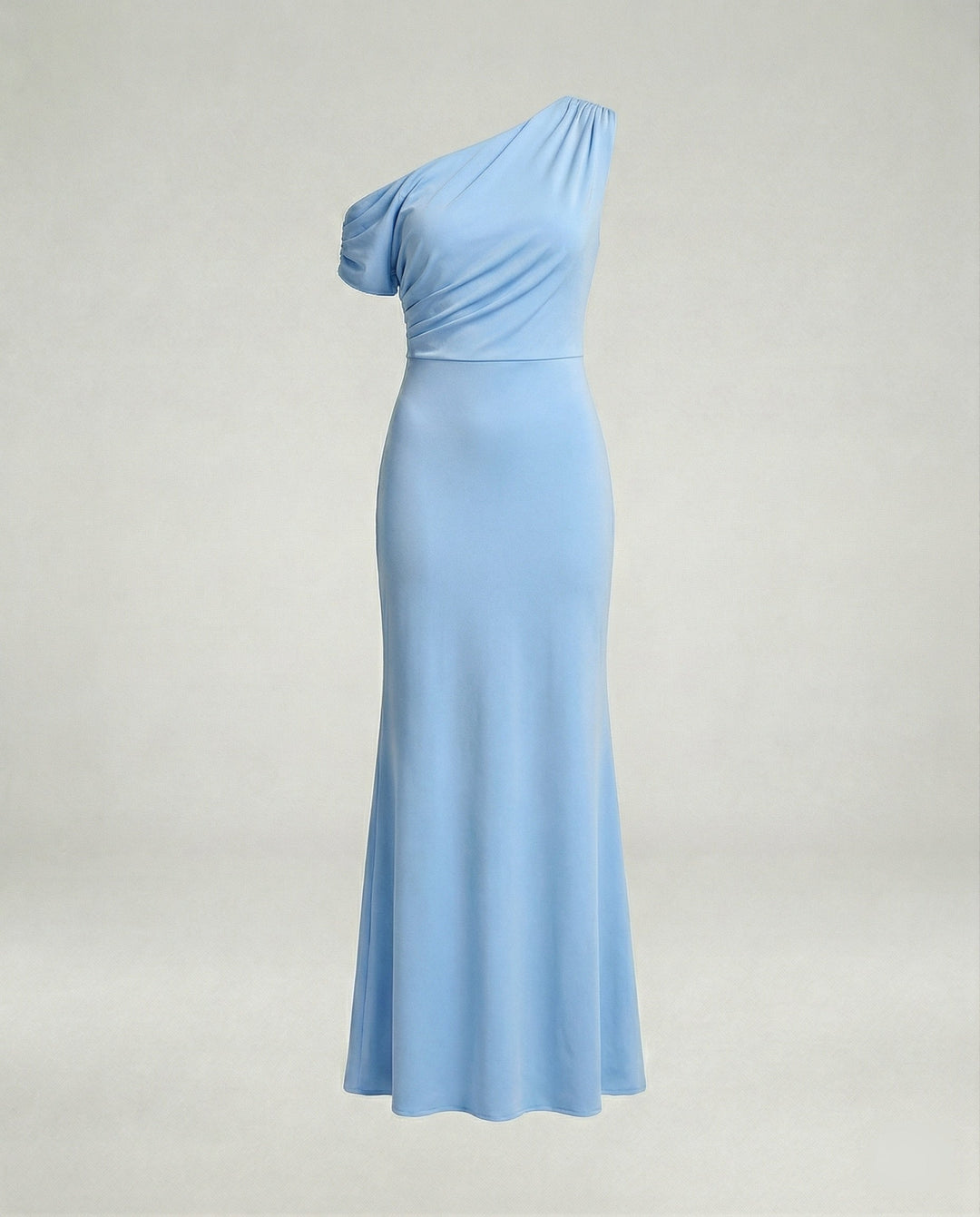Figurbetontes elegantes Abendkleid asymmetrisch