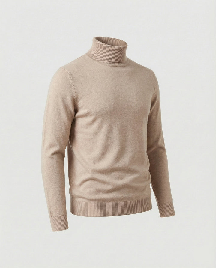 Herren Rollkragenpullover aus weichem Merinowolle Drune
