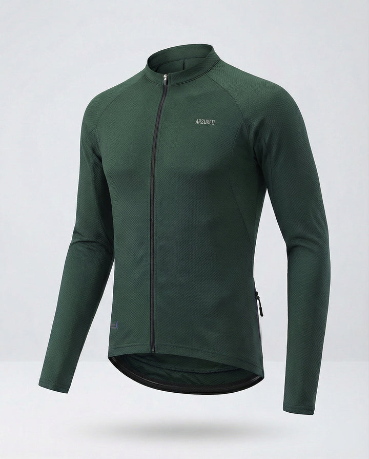 Fahrradtrikot Langarm Mit Rückentaschen Herren