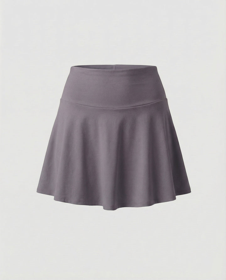Damen hochgeschnittener Bade-Skort mit Seitentasche